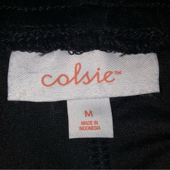 Buttery Soft Colsie Velvet Velour Bell Bottom Lounge Pants - No Drawstring - Picture 4 of 5